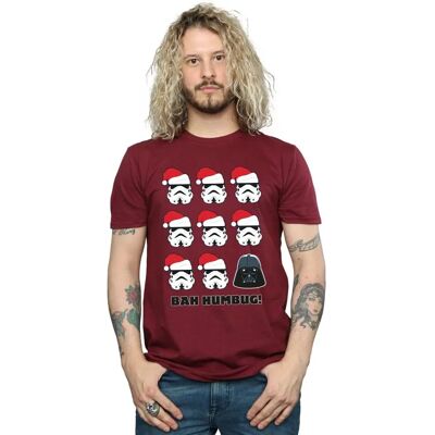 Star Wars Heren Christmas Humbug T-Shirt Burgundy - T-Shirt Star Wars Heren Christmas Humbug T-Shirt Burgundy - T-Shirt