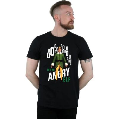 Elf Herren Wütender Elf T-Shirt - Schwarz - 2X-Large Elf Herren Wütender Elf T-Shirt - Schwarz - 2X-Large