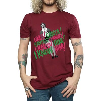 Elf Herren Santa's Coming T-Shirt - Rot XX-Large Elf Herren Santa's Coming T-Shirt - Rot XX-Large