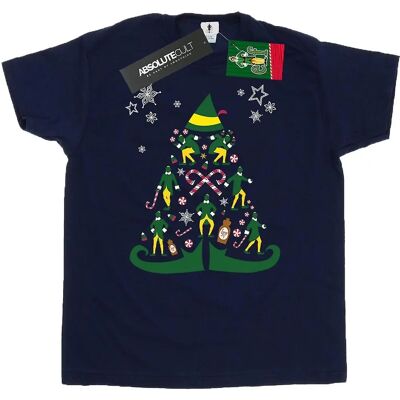 Elf Men X-Large Red Christmas Tree T-Shirt Elf Men X-Large Red Christmas Tree T-Shirt