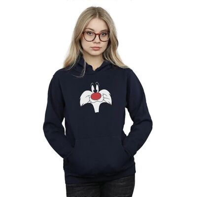 Looney Tunes Navy Blue Sylvester Hoodie - Damen Looney Tunes Navy Blue Sylvester Hoodie - Damen