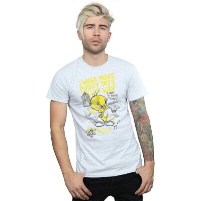 Looney Tunes Men's Tweety Pie Puddy Tats Sport Grey XX-Large - T-Shirt Looney Tunes Men's Tweety Pie Puddy Tats Sport Grey XX-Large - T-Shirt