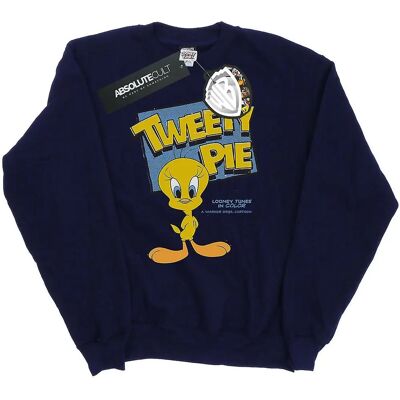 Looney Tunes Men's Classic Tweety Pie Navy Blue Sweatshirt - Sweatshirt Looney Tunes Men's Classic Tweety Pie Navy Blue Sweatshirt - Sweatshirt