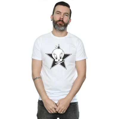 Looney Tunes Herren Tweety Pie Mono Stern T-Shirt - Kleidung Looney Tunes Herren Tweety Pie Mono Stern T-Shirt - Kleidung