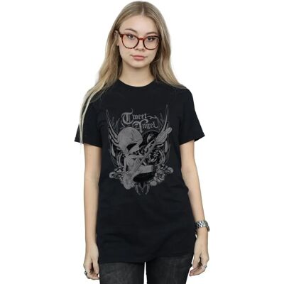 Looney Tunes Schwarzes Tweety Pie Rock Boyfriend Fit T-Shirt - T-Shirt Looney Tunes Schwarzes Tweety Pie Rock Boyfriend Fit T-Shirt - T-Shirt