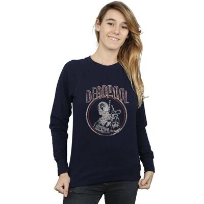 Absolute Cult Deadpool Vintage Circle Sweatshirt - Sweatshirt Absolute Cult Deadpool Vintage Circle Sweatshirt - Sweatshirt