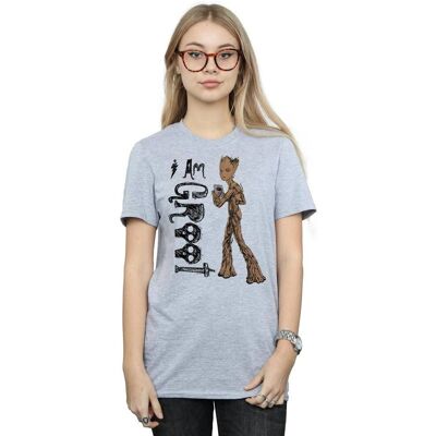 Marvel Avengers Infinity War I Am Teenage Groot T-Shirt - Lässig Marvel Avengers Infinity War I Am Teenage Groot T-Shirt - Lässig