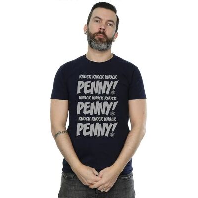 Maglietta Sheldon Knock Knock Teoria del Big Bang Blu Navy XXL - Uomo Maglietta Sheldon Knock Knock Teoria del Big Bang Blu Navy XXL - Uomo