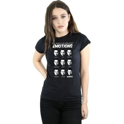 Absolute Cult Sheldon Emotions T-Shirt Nero - Big Bang Theory Absolute Cult Sheldon Emotions T-Shirt Nero - Big Bang Theory