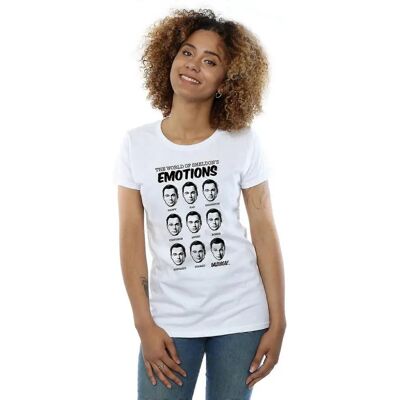 Absolute Cult Sheldon Emotions Weiß Damen T-Shirt Absolute Cult Sheldon Emotions Weiß Damen T-Shirt