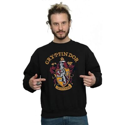 Harry Potter Gryffindor Sweatshirt - Mens Black Heavy Cotton Harry Potter Gryffindor Sweatshirt - Mens Black Heavy Cotton