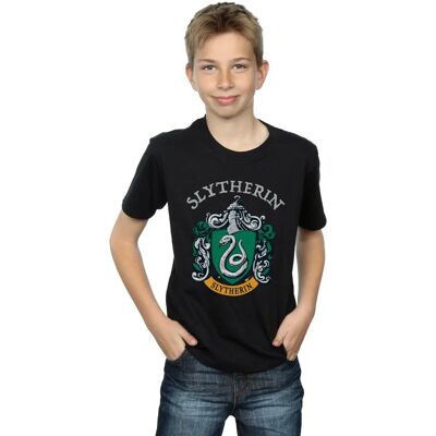 Harry Potter Slytherin Wapen T-Shirt voor Jongens Zwart Harry Potter Slytherin Wapen T-Shirt voor Jongens Zwart