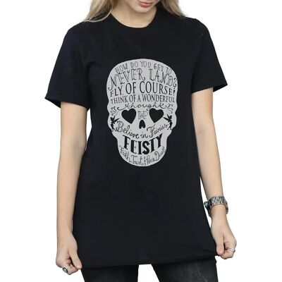 Disney Tinker Bell Skull Boyfriend Fit T-Shirt Navy Blue - T-Shirt Disney Tinker Bell Skull Boyfriend Fit T-Shirt Navy Blue - T-Shirt