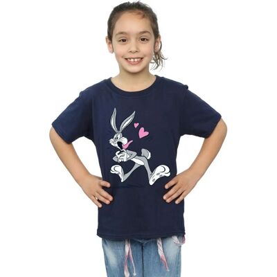 Absolute Cult Bugs Bunny Amore T-Shirt Blu Navy - T-Shirt Absolute Cult Bugs Bunny Amore T-Shirt Blu Navy - T-Shirt