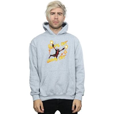 Absolute Cult Marvel Felpa con Cappuccio Deadpool Sole e Pistole - Felpe Absolute Cult Marvel Felpa con Cappuccio Deadpool Sole e Pistole - Felpe