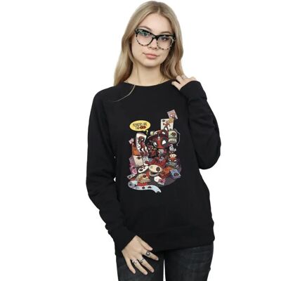 Absolute Cult Deadpool Sweatshirt - Black 2X-Large Absolute Cult Deadpool Sweatshirt - Black 2X-Large
