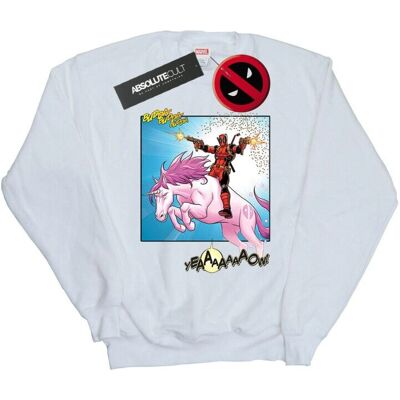Marvel Deadpool Sweatshirt - White - Heavy Cotton Marvel Deadpool Sweatshirt - White - Heavy Cotton