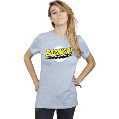 Absolute Cult The Big Bang Theory Sheldon Bazinga Women's T-Shirt - Sport Grey Absolute Cult The Big Bang Theory Sheldon Bazinga Women's T-Shirt - Sport Grey