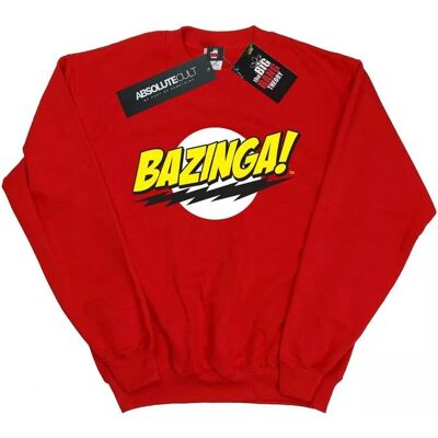 Absolute Cult Felpa Sheldon Bazinga Rosso - Ragazze 7-8 Anni Absolute Cult Felpa Sheldon Bazinga Rosso - Ragazze 7-8 Anni