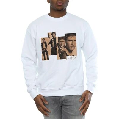 Absolute Cult Star Wars Han Solo Weiß Sweatshirt - Herren Absolute Cult Star Wars Han Solo Weiß Sweatshirt - Herren