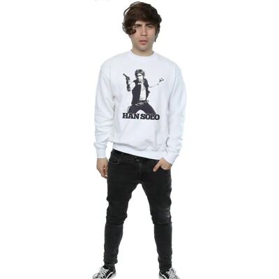 Absolute Cult Star Wars Han Solo Weiß Sweatshirt - Sweatshirt Absolute Cult Star Wars Han Solo Weiß Sweatshirt - Sweatshirt