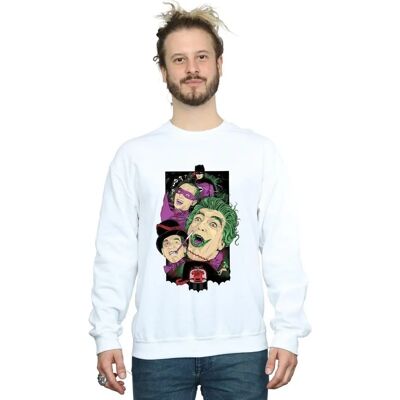 Absolute Cult DC Comics Batman Sweatshirt - Men - White - Heavyweight Absolute Cult DC Comics Batman Sweatshirt - Men - White - Heavyweight