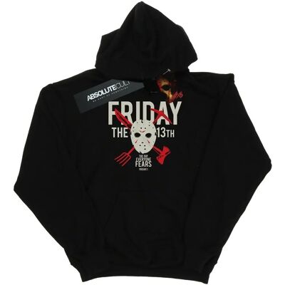 Absolute Cult Freitag 13. Männer Kapuzenpullover Schwarz - Hoodies Absolute Cult Freitag 13. Männer Kapuzenpullover Schwarz - Hoodies