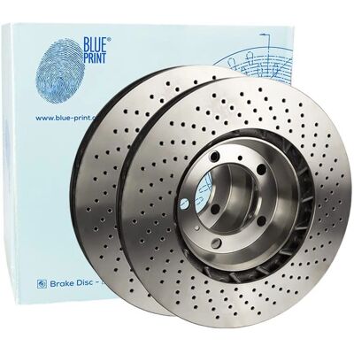 Abarth Bremseplate - 240mm, 11mm, Perforert, BLUE PRINT Abarth Bremseplate - 240mm, 11mm, Perforert, BLUE PRINT