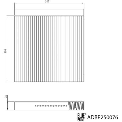 BLUE PRINT ADBP250076 - Kabinefilter til MG HS BLUE PRINT ADBP250076 - Kabinefilter til MG HS