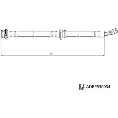 Flexibele remslang BLUE PRINT ADBP530034 - Remonderdeel Flexibele remslang BLUE PRINT ADBP530034 - Remonderdeel