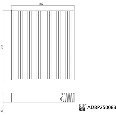 Φίλτρο αέρα καμπίνας BLUE PRINT ADBP250083 - Καθαρισμός αέρα Φίλτρο αέρα καμπίνας BLUE PRINT ADBP250083 - Καθαρισμός αέρα