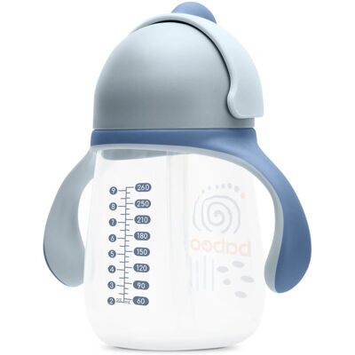 Baboo Baby Cup with Silicone Straw - Blue Haze - Kids' Drinkware Baboo Baby Cup with Silicone Straw - Blue Haze - Kids' Drinkware