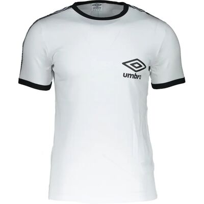 Umbro Wit Katoenen Ringer T-Shirt - Casual Sporttop Umbro Wit Katoenen Ringer T-Shirt - Casual Sporttop