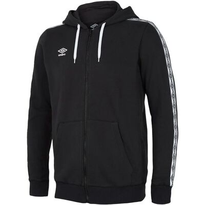 Umbro Zwarte Capuchon Taped Trainingsjack - Heren Umbro Zwarte Capuchon Taped Trainingsjack - Heren