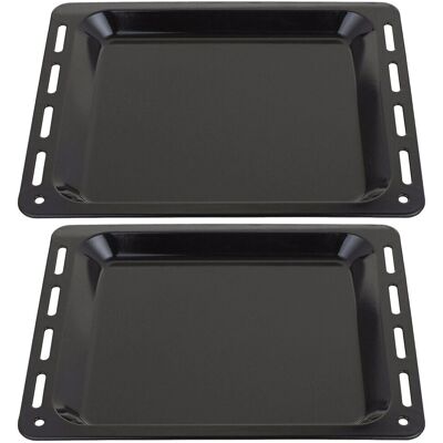 SPARES2GO - QA Oven Cooker - 448x360x25mm - Baking Tray SPARES2GO - QA Oven Cooker - 448x360x25mm - Baking Tray