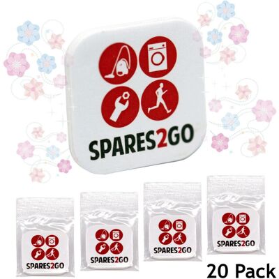 SPARES2GO - Vacuum Cleaner Exhaust Filter Tabs - 2 SPARES2GO - Vacuum Cleaner Exhaust Filter Tabs - 2