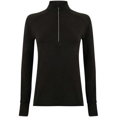 Tombo Womens Long Sleeve Zip Neck Performance Top - Performance Top Tombo Womens Long Sleeve Zip Neck Performance Top - Performance Top