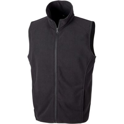 Result Core Micro Fleece Gilet - Black - Micro Fleece Gilet - Mens - 3XL Result Core Micro Fleece Gilet - Black - Micro Fleece Gilet - Mens - 3XL