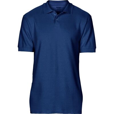 Gildan Softstyle Mens Navy 4XL Short Sleeve Double Pique Polo Shirt Gildan Softstyle Mens Navy 4XL Short Sleeve Double Pique Polo Shirt