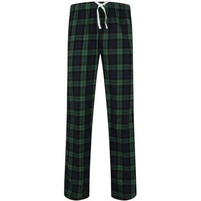 Skinnifit - Tartan Lounge Pants - Navy/Green - Tartan - Pants Skinnifit - Tartan Lounge Pants - Navy/Green - Tartan - Pants