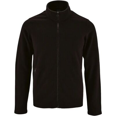 Sols Norman Fleece Jack - Zwart - Buiten- of tussenlaag - Man Sols Norman Fleece Jack - Zwart - Buiten- of tussenlaag - Man