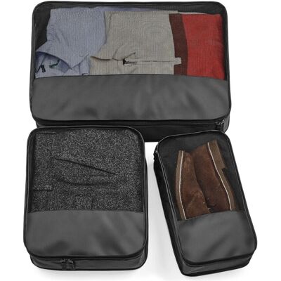 Bagbase Escape Packing Cube Set - Black - Organize Travel Gear Bagbase Escape Packing Cube Set - Black - Organize Travel Gear