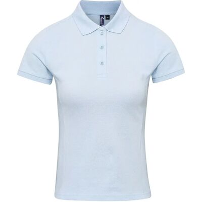 Premier Model 2XL Light Blue Pique Polo Shirt - Unisex Premier Model 2XL Light Blue Pique Polo Shirt - Unisex