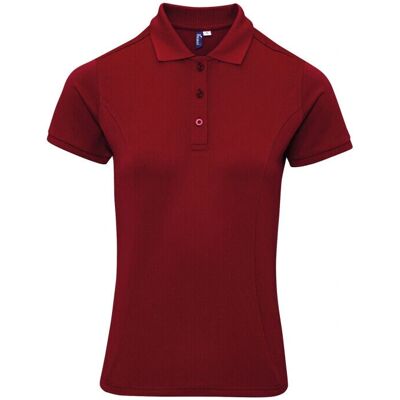 Premier Burgundy Coolchecker Plus Piqu Polo - Size 2XL - Polo Shirt Premier Burgundy Coolchecker Plus Piqu Polo - Size 2XL - Polo Shirt