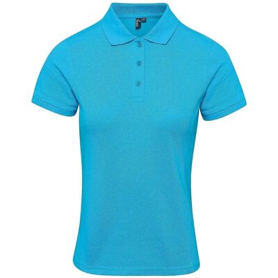 Premier Unisex Dames Coolchecker Plus Piqu Polo Met Coolplus - Maat Small Premier Unisex Dames Coolchecker Plus Piqu Polo Met Coolplus - Maat Small