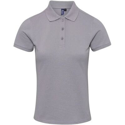 Premier Coolchecker Plus Piqu Polo - Silber - Poloshirt Premier Coolchecker Plus Piqu Polo - Silber - Poloshirt