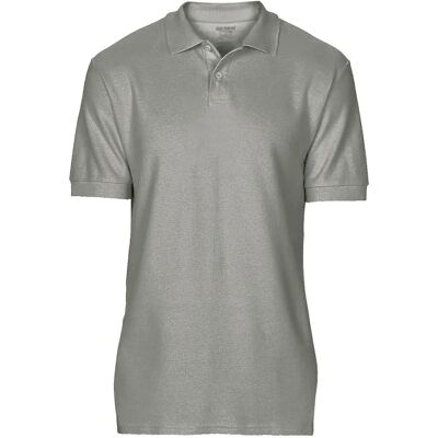 Gildan Softstyle Sport Grey Double Pique Polo Shirt - Polo Shirt Gildan Softstyle Sport Grey Double Pique Polo Shirt - Polo Shirt