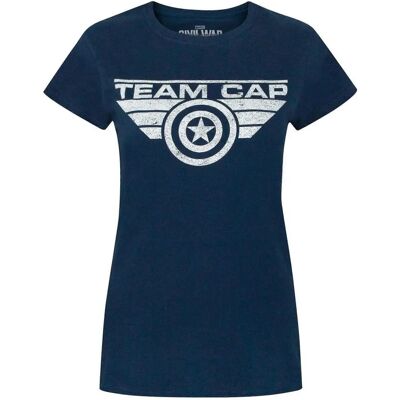 Captain America Womens Civil War Distressed T-Shirt - T-shirt Captain America Womens Civil War Distressed T-Shirt - T-shirt