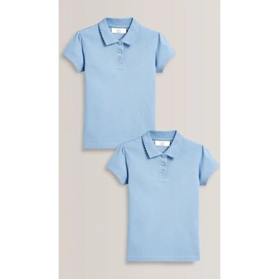 Next - Kurzarm-Poloshirts 100% Baumwolle 2er-Pack - Poloshirt Next - Kurzarm-Poloshirts 100% Baumwolle 2er-Pack - Poloshirt