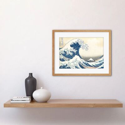 Artery8 - The Great Wave - Framed - Oak - Art Print Artery8 - The Great Wave - Framed - Oak - Art Print